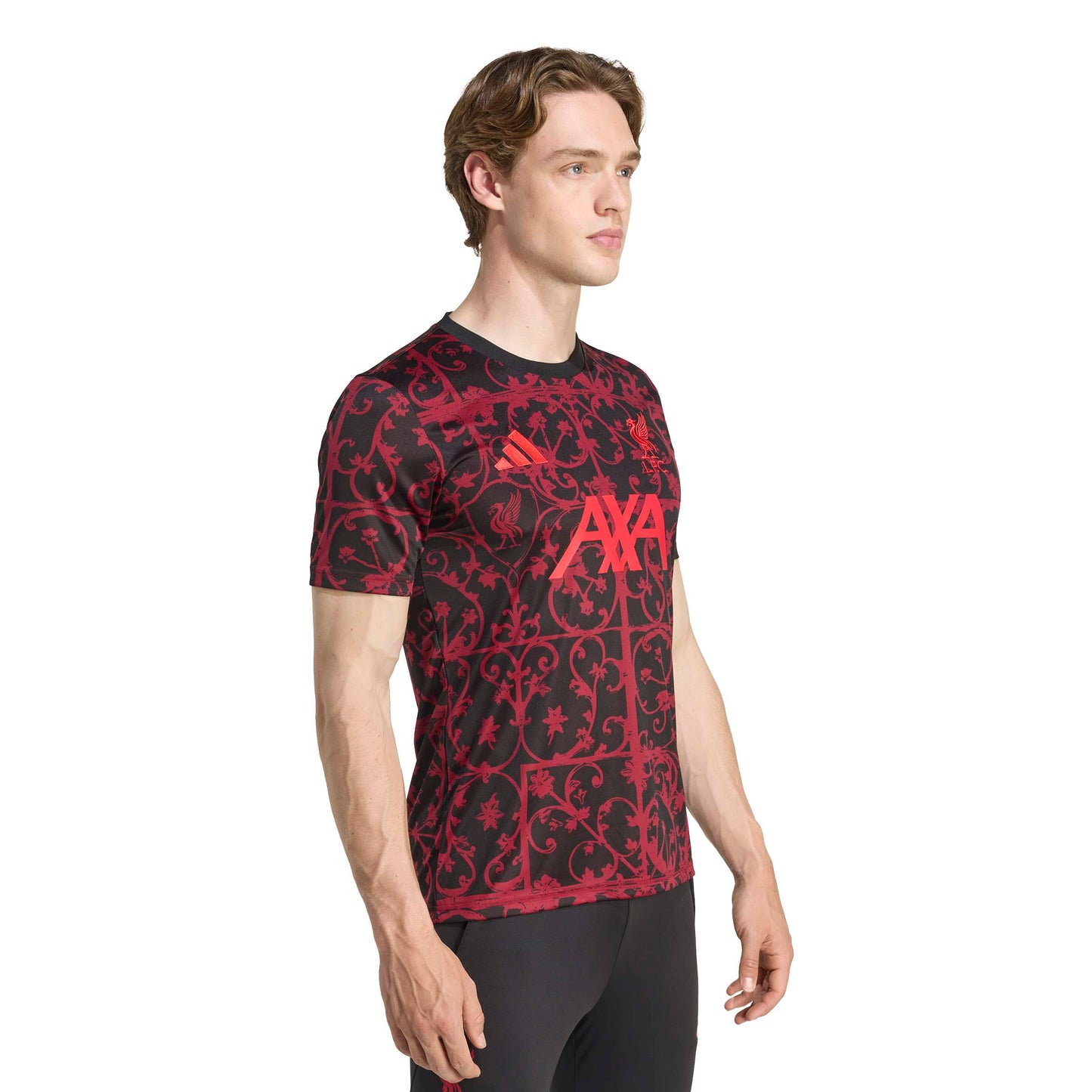 adidas Liverpool FC 25-26 Pre-Match Jersey - Black / Pure Ruby