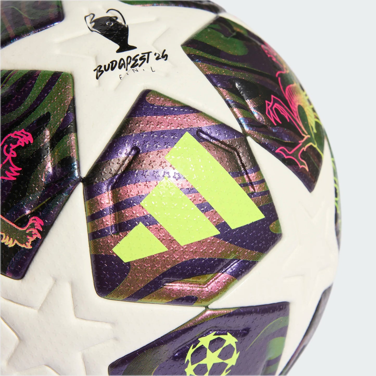 adidas UCL Final Pro Ball - Dark Purple / White / Solar Yellow