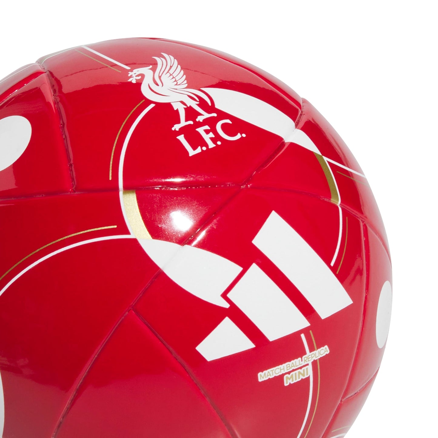 adidas Liverpool FC Mini Club Ball - Strawberry Red / White / Bold