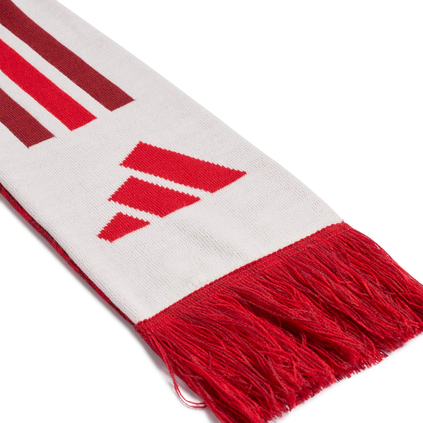 adidas Arsenal FC Home Scarf - White / Better Scarlet / Team Coll Burgundy