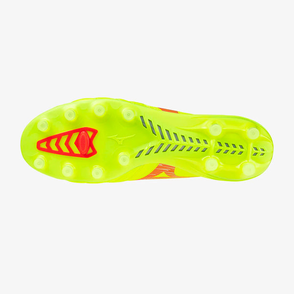Mizuno Morelia Neo IV BETA Elite FG - Safety Yellow Fiery Coral 2 / Safety Yellow