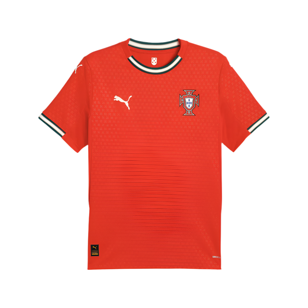 Puma Portugal 2025 Home Jersey - Sport Red-Sugared Almond