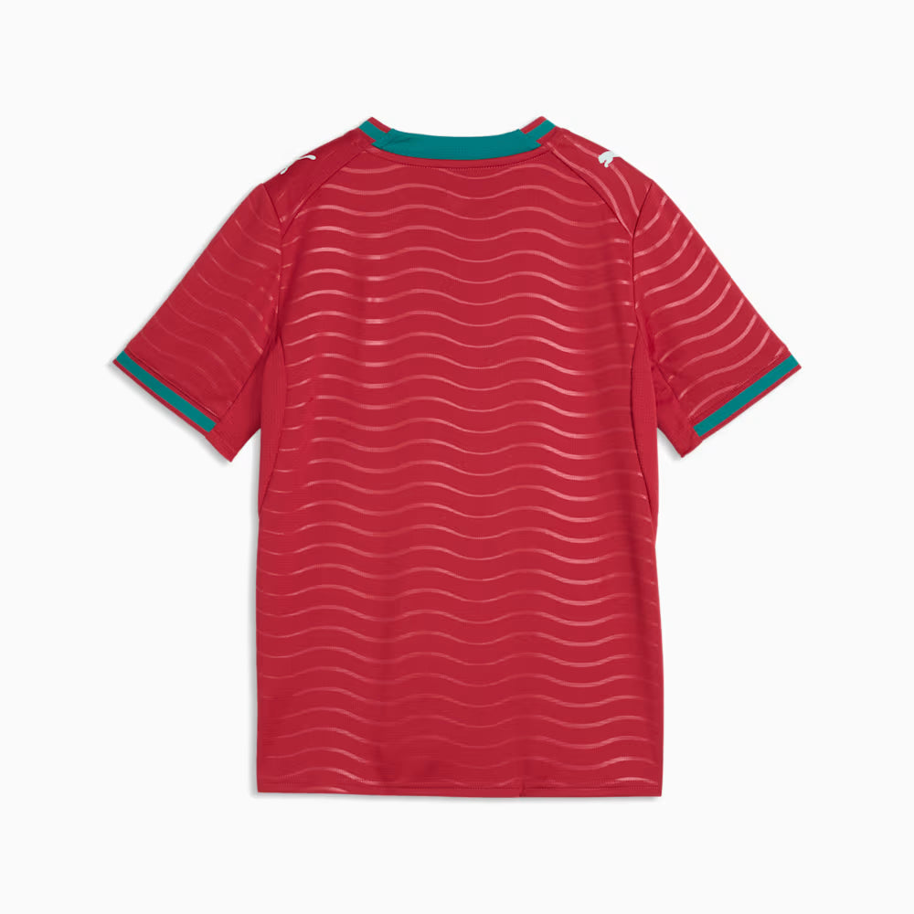 Puma Portugal 2026 Home Youth Jersey - Club Red-Green Lagoon