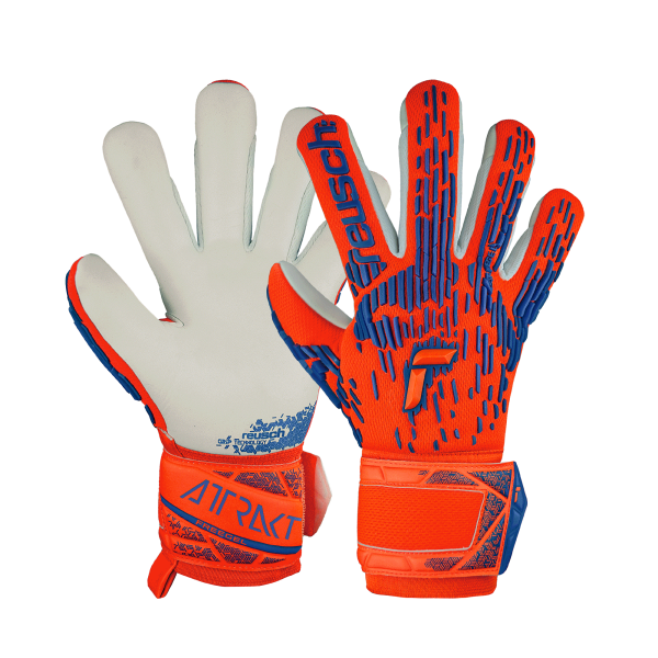 Reusch Attrakt Greegel Silver - hyper orng/elec blue