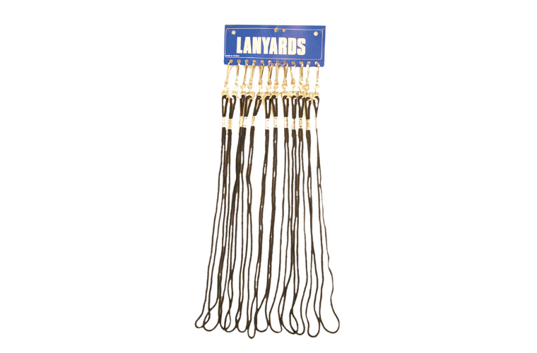 Whistle Lanyards each - Black