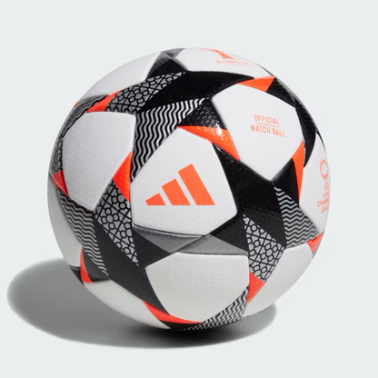 adidas Women's UCL 23/24 Pro Match Ball - White /Black /Solar Red