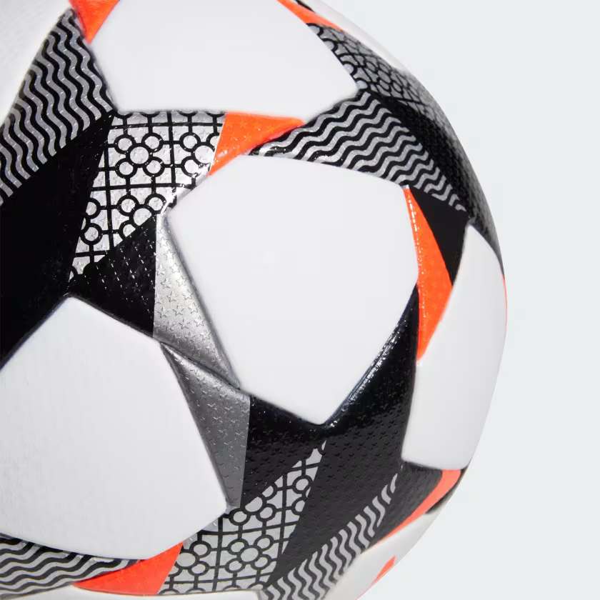 adidas Women's UCL 23/24 Pro Match Ball - White /Black /Solar Red