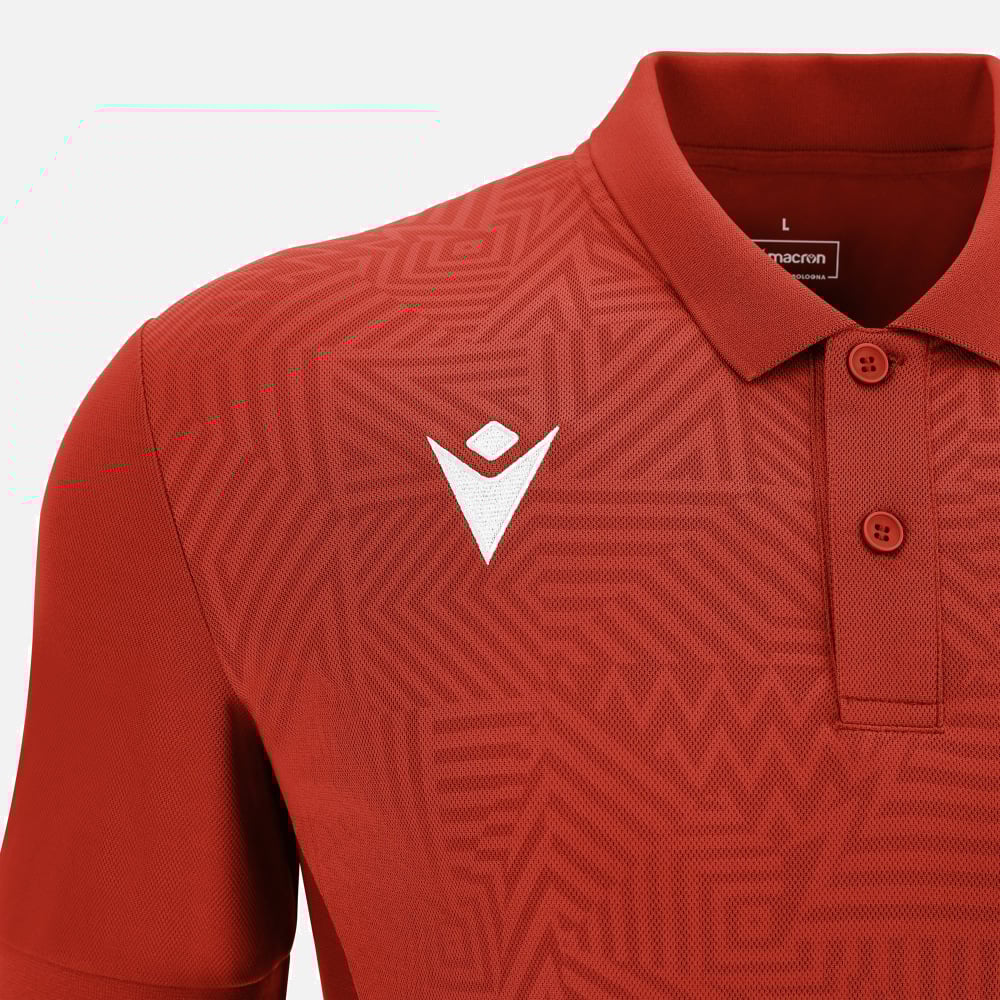 Macron Rap Polo - Red/White