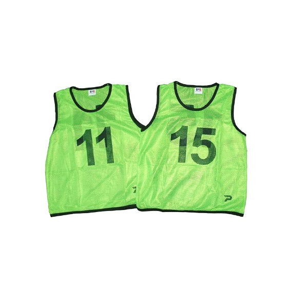 Patrick Mesh Number Bibs Green 11-15 Pack