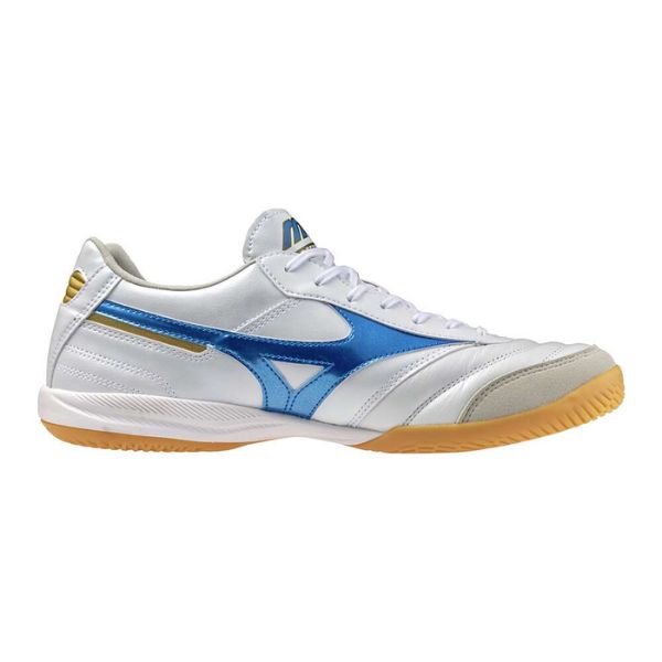 Mizuno Morelia Sala Elite Indoor White Laser Blue Gold