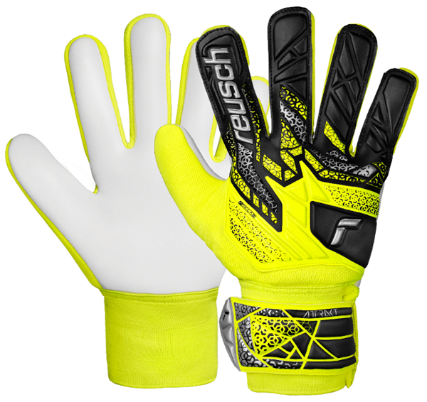 Reusch Attrakt Starter Solid Jr - Safe Yellow/Silver