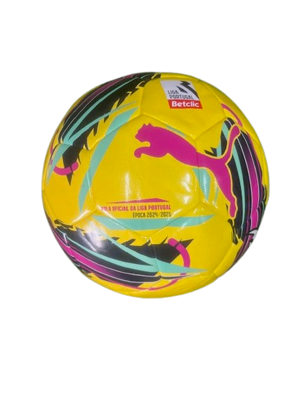 Puma Orbita Liga Portugal 24 25 Hybrid Ball Fluo Yellow Multicolor Soccer World