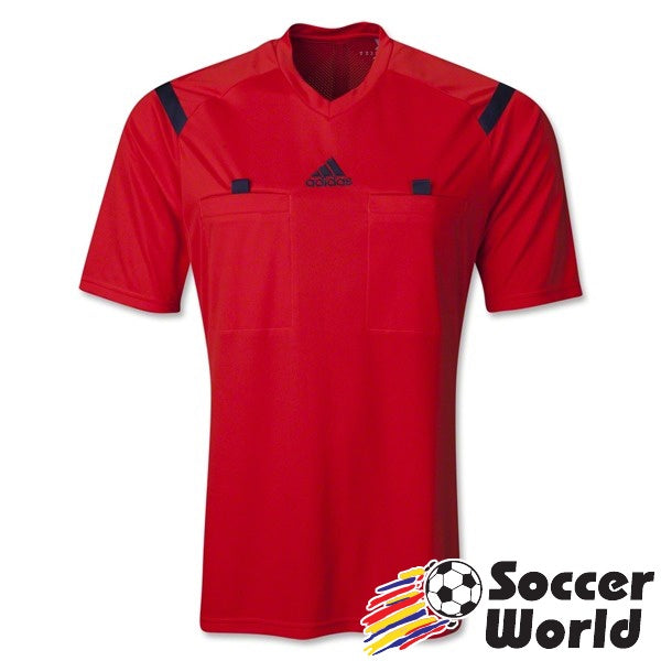adidas Referee 14 Jersey Hi-Res Red/ Collegiate Navy – Soccer World