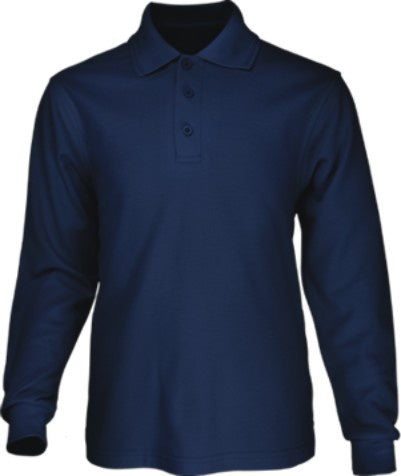 Long Sleeve Polo - Royal Blue
