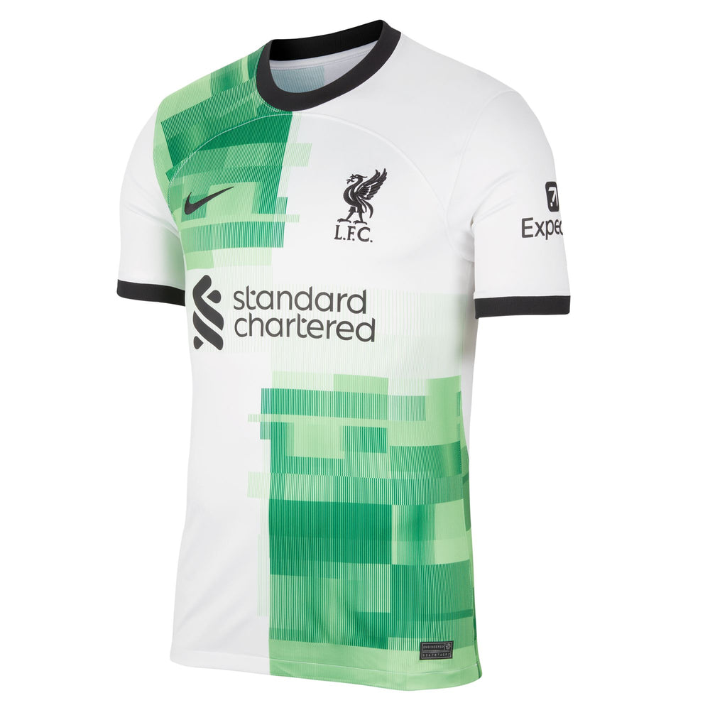 Nike Liverpool FC 23-24 Away Jersey - White/Green Spark/Black