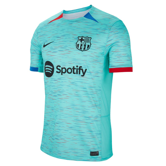 Nike FC Barcelona 23-24 3rd Jersey - Light Aqua/Royal Blue/University Red/Black