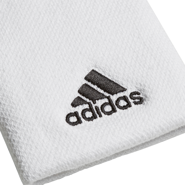 adidas Tennis Wristband Large - White/Black