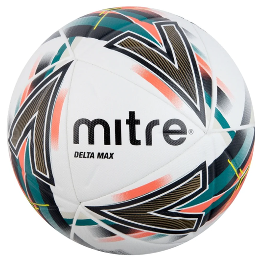 Mitre Delta Max Football - White/Orange/Green