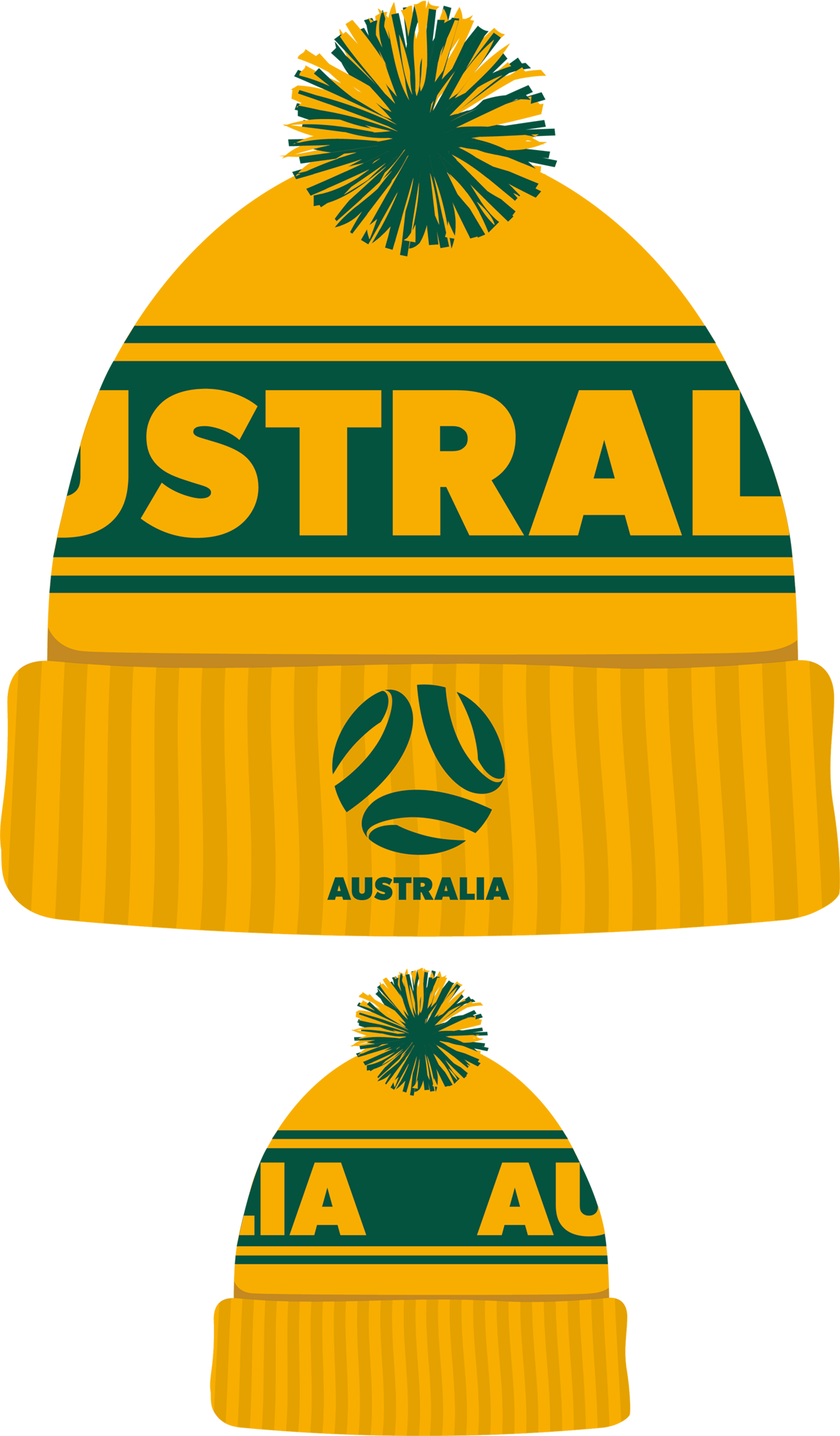 Socceroos Aust Stripe Beanie