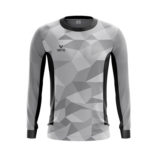 Goalkeeper Jersey - Grey Long Sleeve with Pads