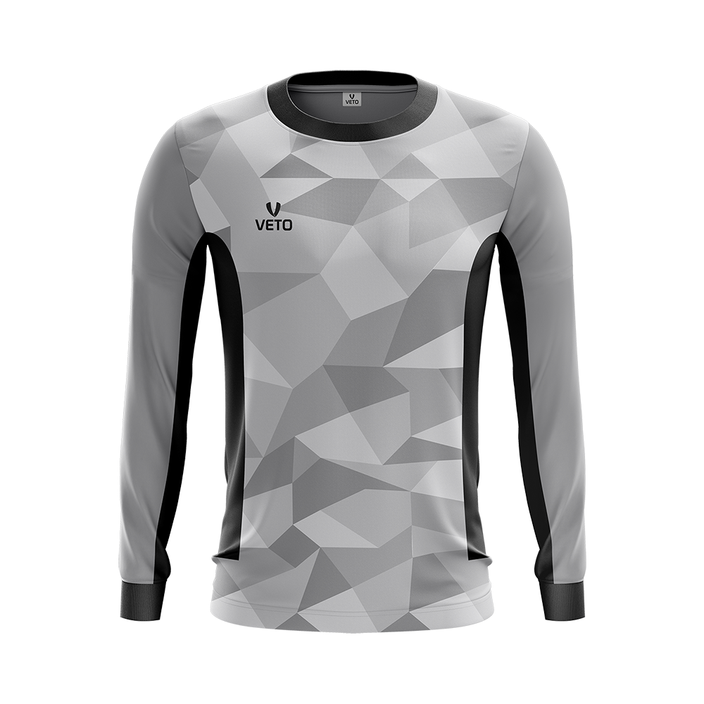 Goalkeeper Jersey - Grey Long Sleeve with Pads