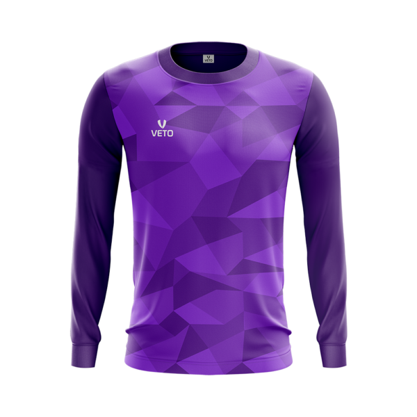 Goalkeeper Jersey - Purple Long Sleeve with Pads