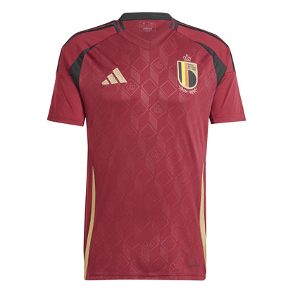 adidas Belgium 24 Home Jersey - Team Coll Burgundy