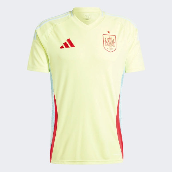 adidas Spain 24 Away Jersey - Pulse Yellow / Halo Mint