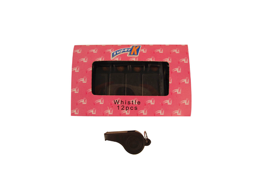 Plastic Whistle each - Black