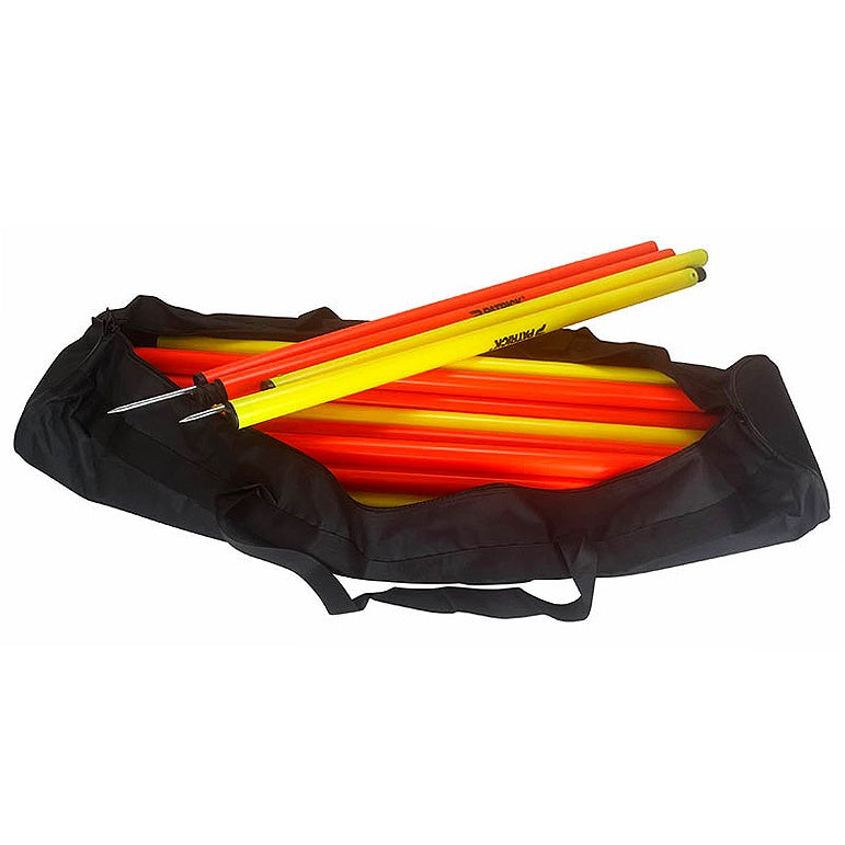 Patrick 2 Piece Agility Pole 32mm - SET OF 12 & Carry Bag