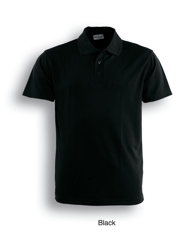 Plain Breezeway Polo Yth Black