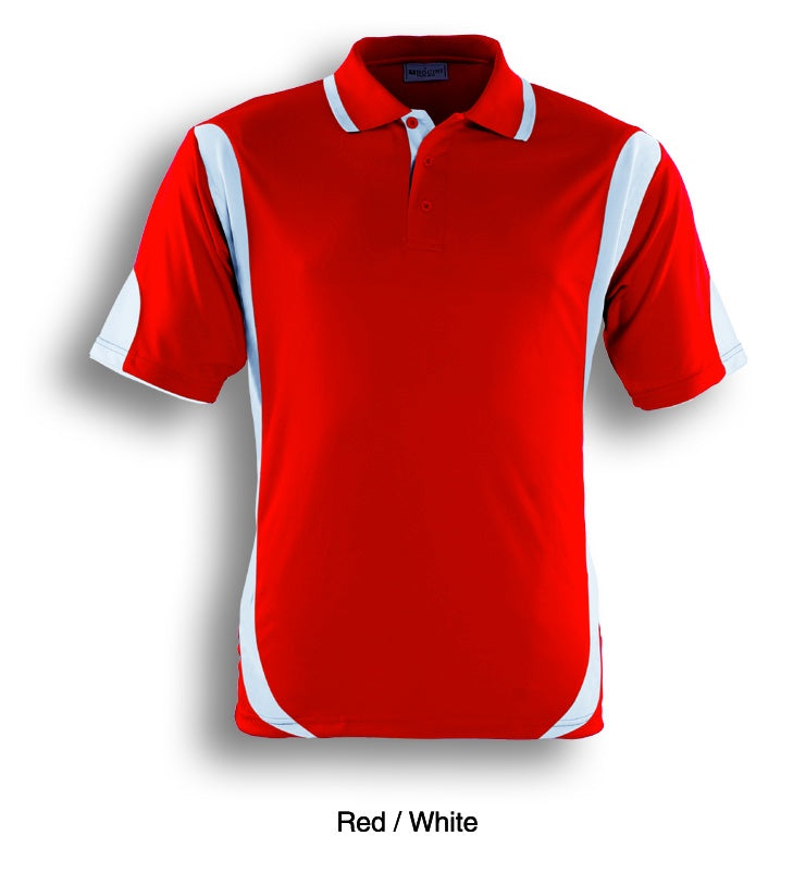 Breezeway Contrast Yth Polo - Red/White