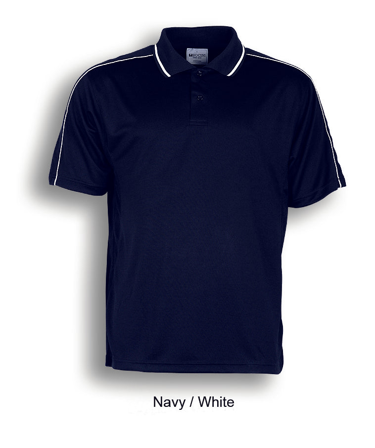 Breezeway Striped Polo - Navy/White