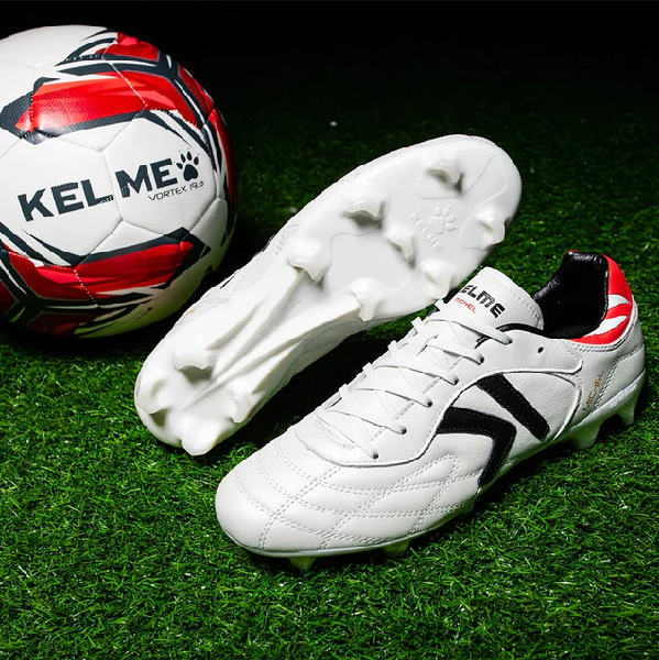 KELME Michel Football Boot White Red Soccer World