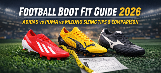 Football Boot Fit Guide 2026 – adidas vs Puma vs Mizuno