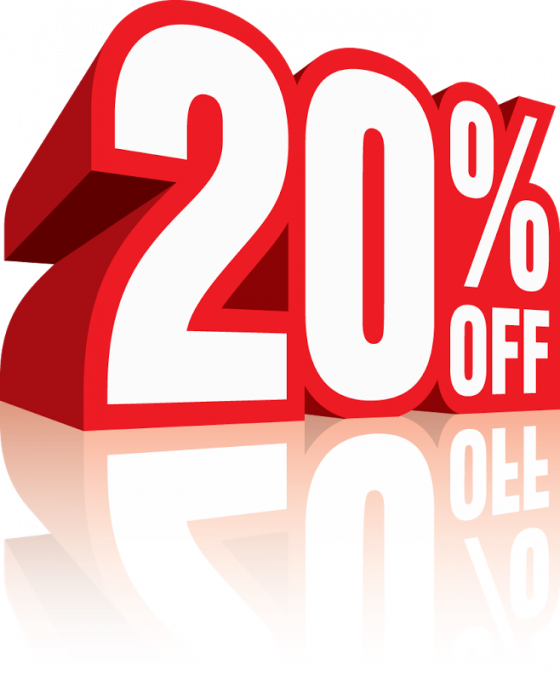 20% off