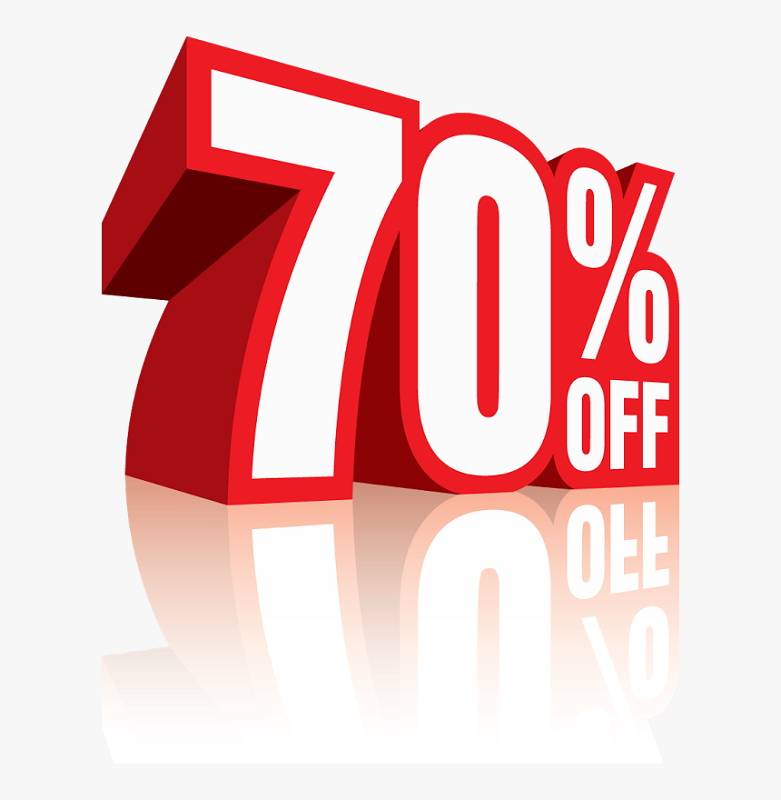 70% off