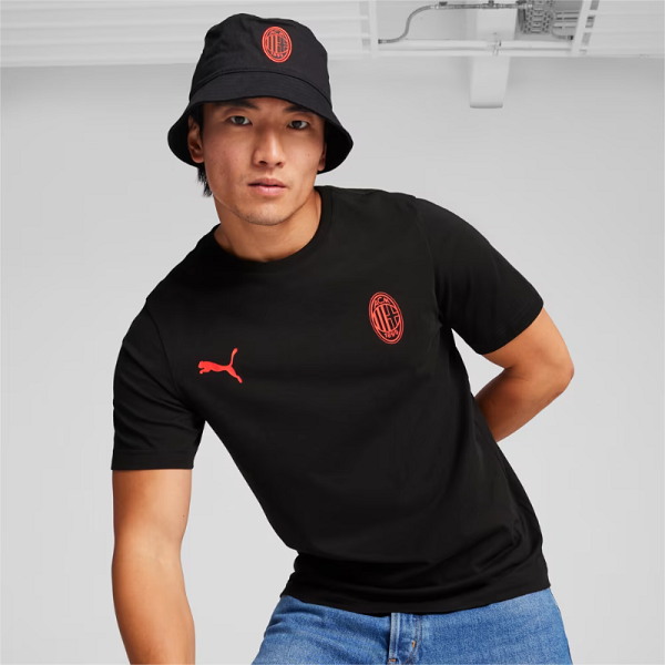 AC Milan ESS Bucket Hat - Black