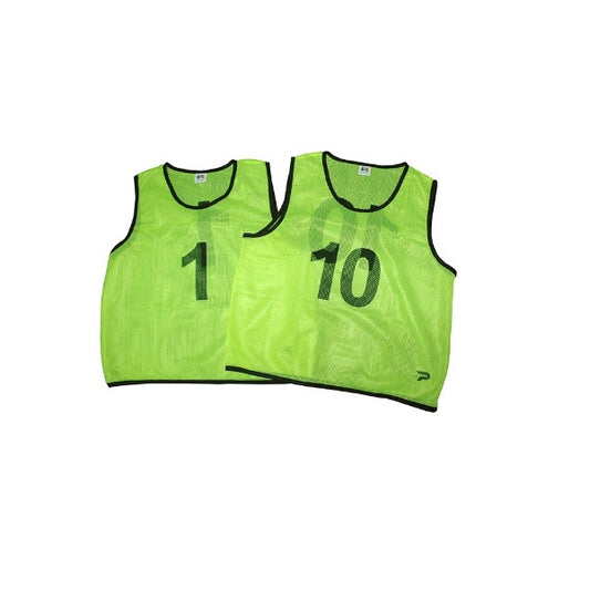 Patrick Mesh Number Bibs Yellow 1-10 Pack