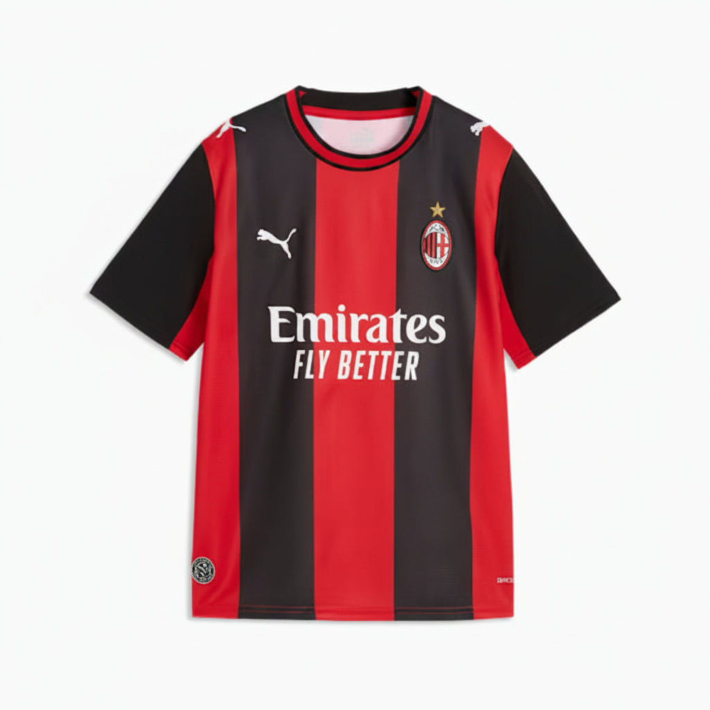 Puma AC Milan 26-27 Jr Home Jersey - Black / Red