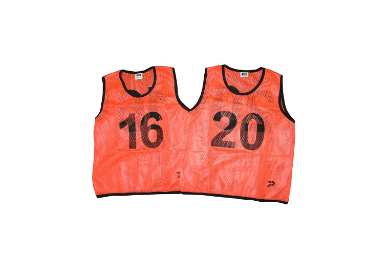 Patrick Mesh Number Bibs Orange - 16-20 pack