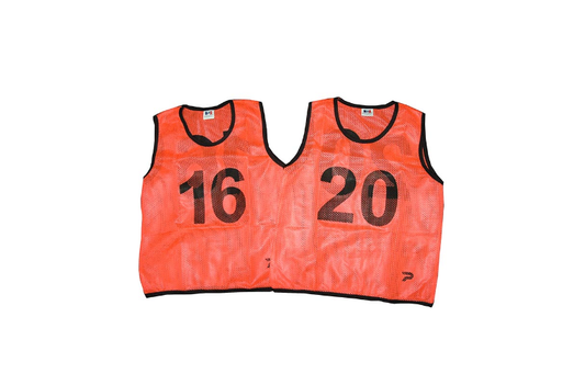 Patrick Mesh Number Bibs Orange - 16-20 pack