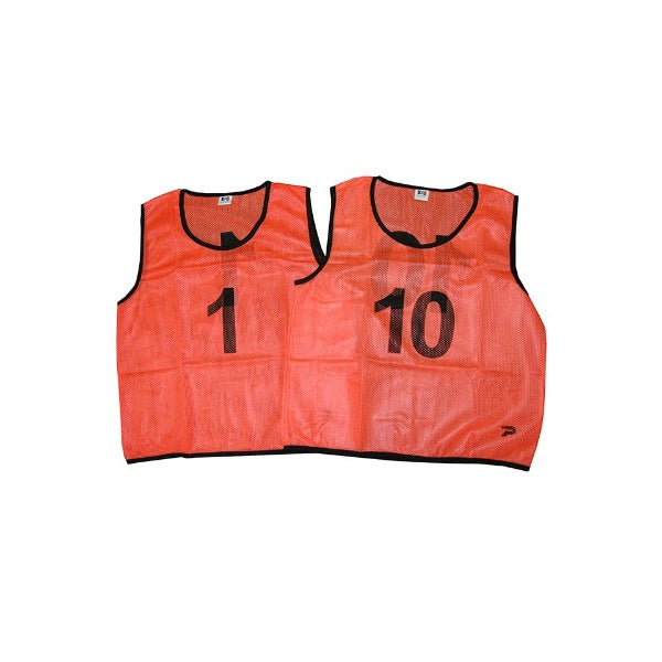 Patrick Mesh Number Bibs Orange 1-10 Pack