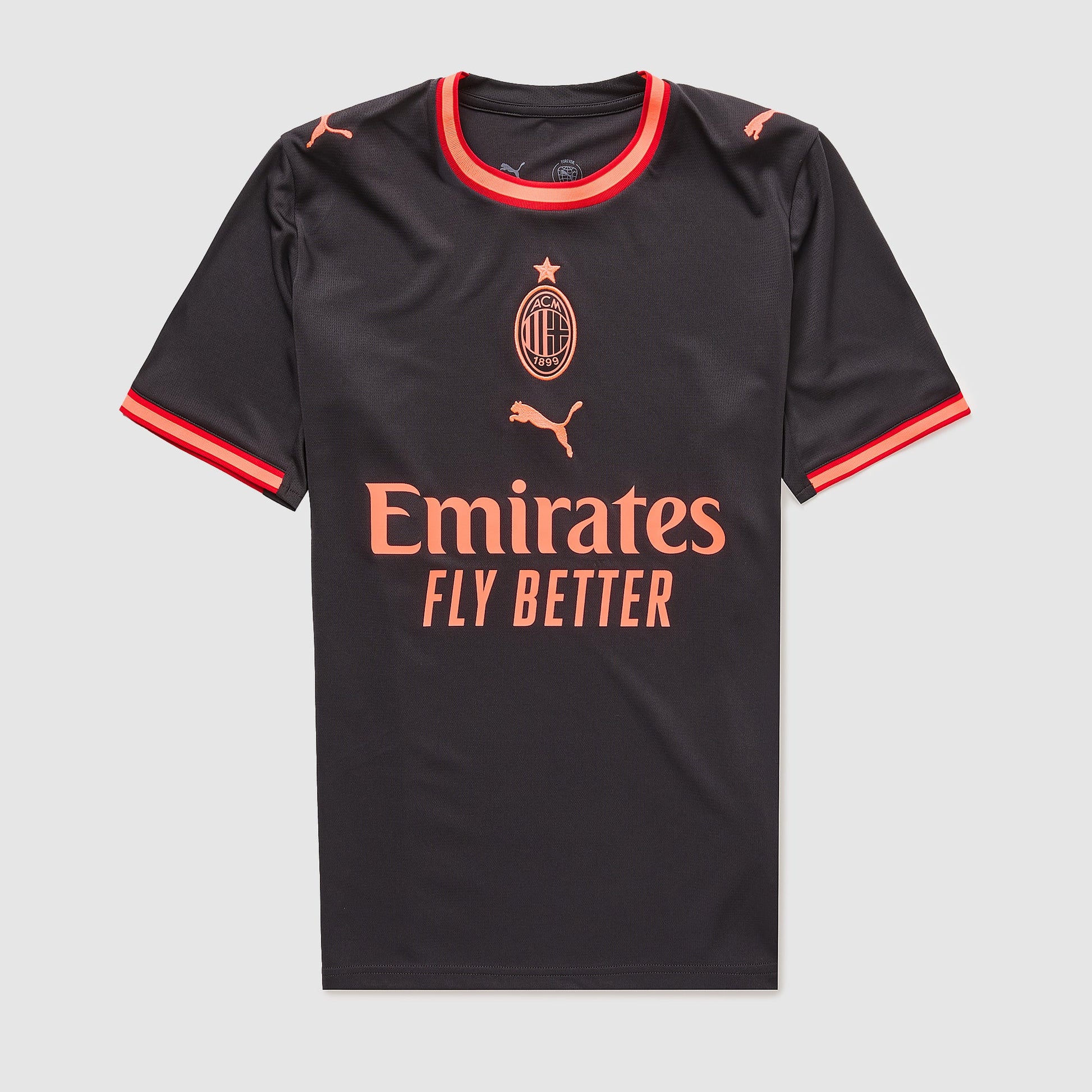 Puma AC Milan 26-27 Third Jersey - Flat Dark Gray front view