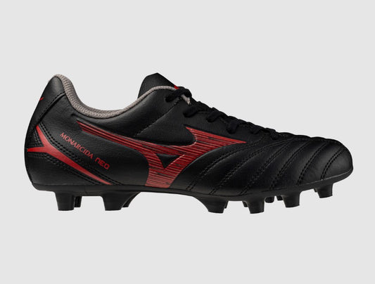 Mizuno Monarcida Neo III Select Jr FG - Black/MORELIA 40th Red