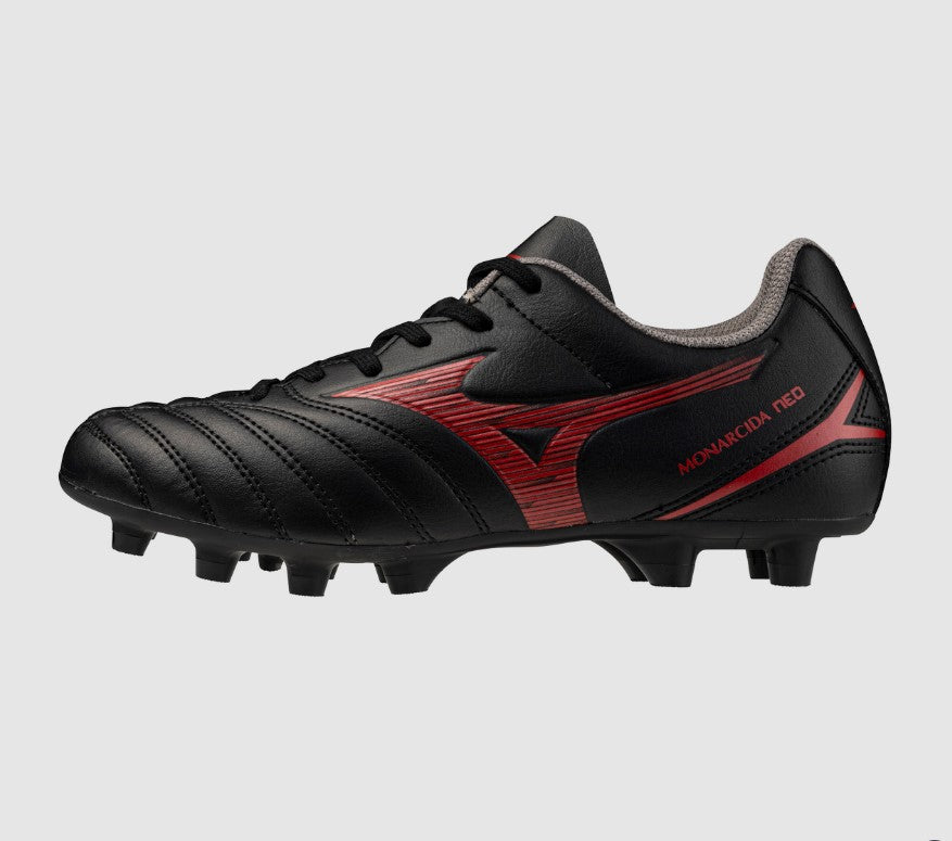 Mizuno Monarcida Neo III Select Jr FG - Black/MORELIA 40th Red