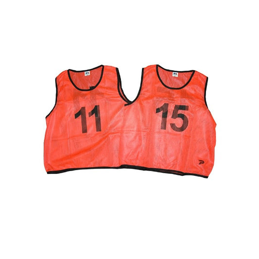 Patrick Mesh Number Bibs Orange 11-15 Pack