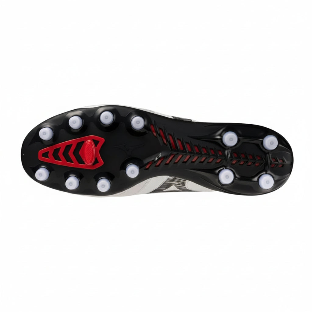 Mizuno Morelia Neo V Beta Elite FG - White/Black/Chinese Red