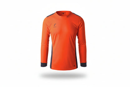 Reusch Match Long Sleeve Padded - Shocking Orange / Blue
