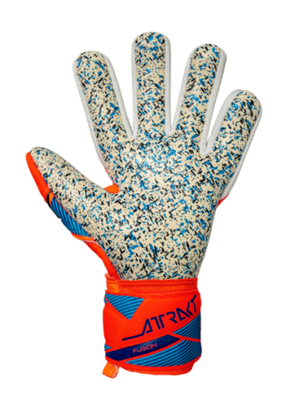 Attrakt Fusion NC G/K Gloves- Orange/Blue